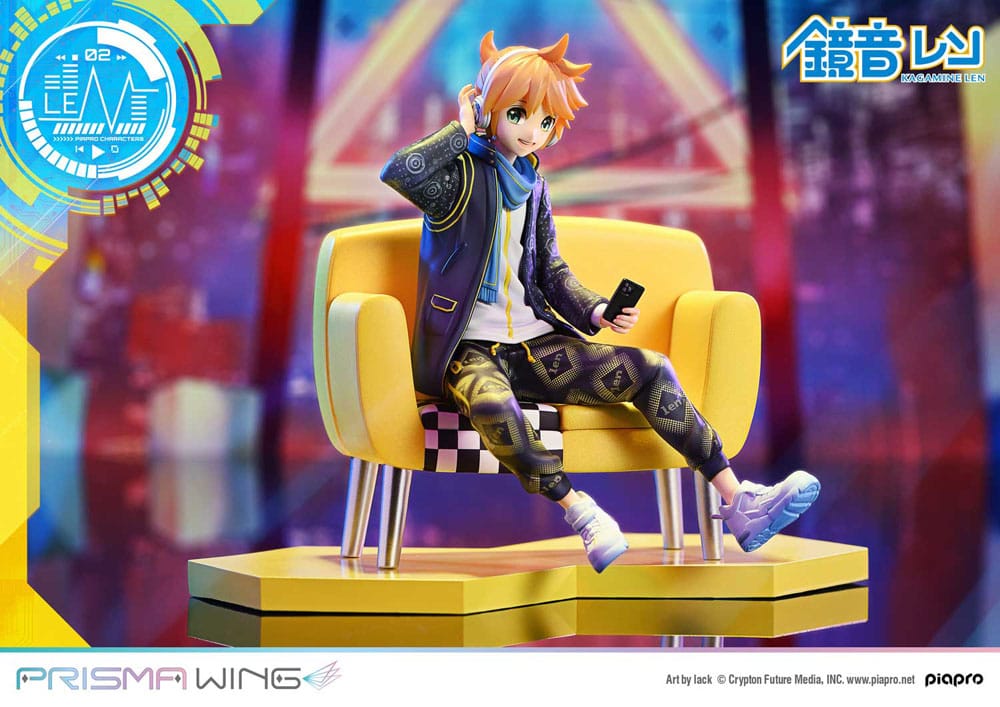 Vocaloid Piapro Characters Prisma Wing PVC Statue 1/7 Kagamine Len (Art by lack) 18 cm - Prime 1 Studio Statues & Busts