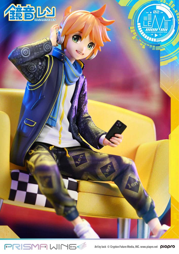 Vocaloid Piapro Characters Prisma Wing PVC Statue 1/7 Kagamine Len (Art by lack) 18 cm - Prime 1 Studio Statues & Busts
