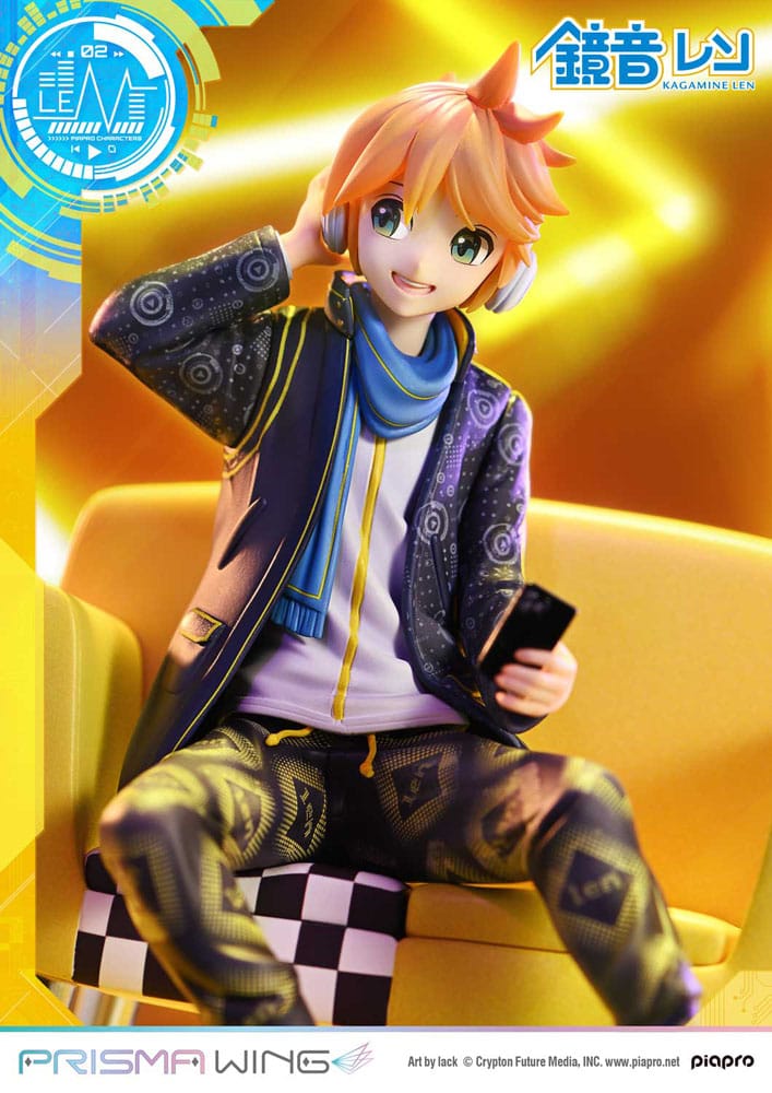 Vocaloid Piapro Characters Prisma Wing PVC Statue 1/7 Kagamine Len (Art by lack) 18 cm - Prime 1 Studio Statues & Busts
