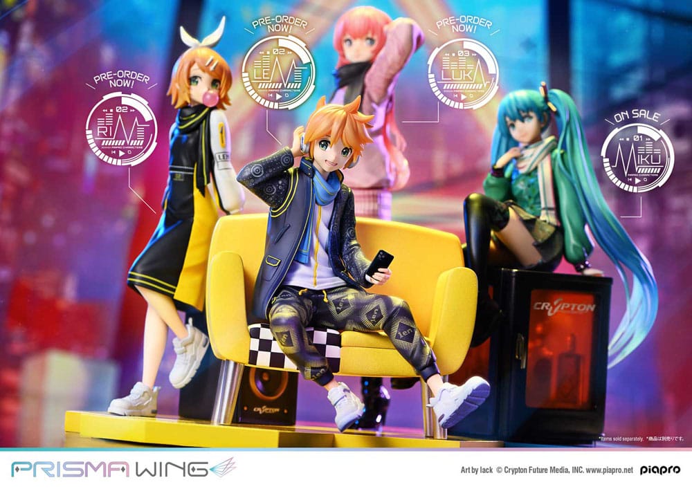 Vocaloid Piapro Characters Prisma Wing PVC Statue 1/7 Kagamine Len (Art by lack) 18 cm - Prime 1 Studio Statues & Busts