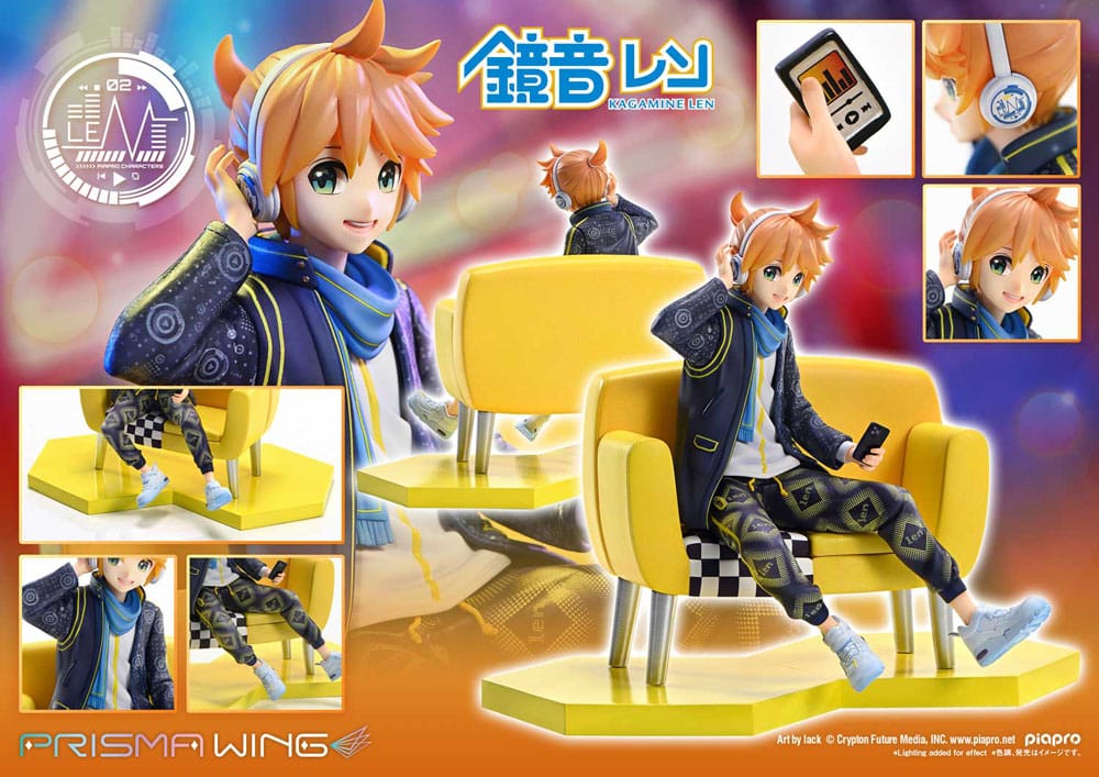 Vocaloid Piapro Characters Prisma Wing PVC Statue 1/7 Kagamine Len (Art by lack) 18 cm - Prime 1 Studio Statues & Busts