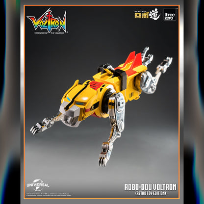 Voltron: Defender Of The Universe: ROBO-DOU Voltron (Retro Toy Edition): Action Figure - ThreeZero Action Figure
