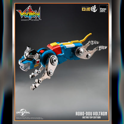 Voltron: Defender Of The Universe: ROBO-DOU Voltron (Retro Toy Edition): Action Figure - ThreeZero Action Figure