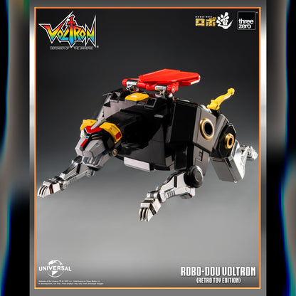 Voltron: Defender Of The Universe: ROBO-DOU Voltron (Retro Toy Edition): Action Figure - ThreeZero Action Figure