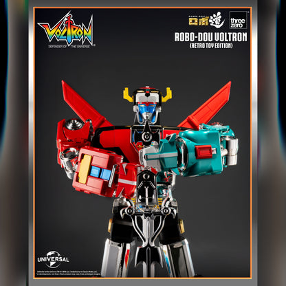Voltron: Defender Of The Universe: ROBO-DOU Voltron (Retro Toy Edition): Action Figure - ThreeZero Action Figure