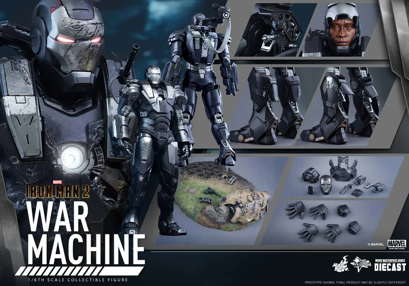 War Machine: Iron Man: Reissue: Marvel: MMS331D13 Hot Toys