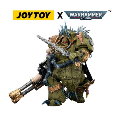 Warhammer 40,000 Action Figure Death Guard Blightlord Terminator 1 with Reaper Autocannon and Bubotic Blades 14 cm - Joy Toy Action figures