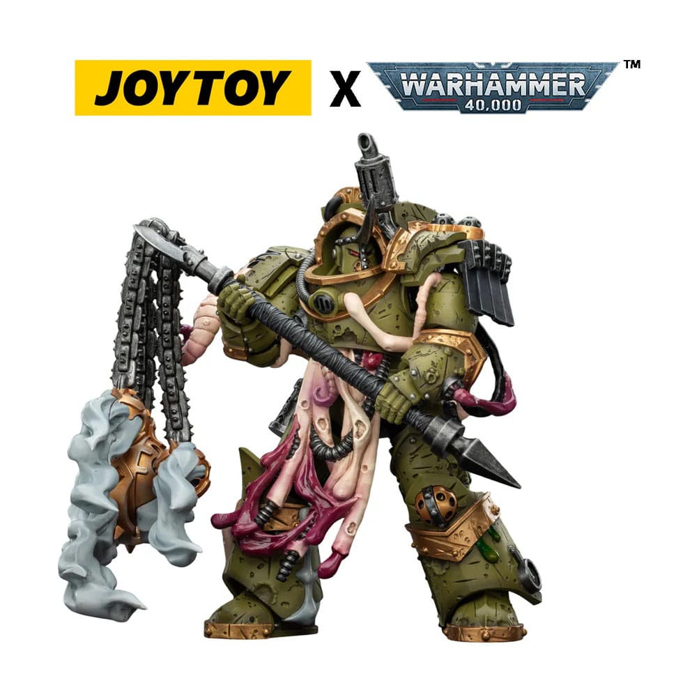 Warhammer 40,000 Action Figure Death Guard Blightlord Terminator 2 with Flail of Corruption 14 cm - Joy Toy Action figures