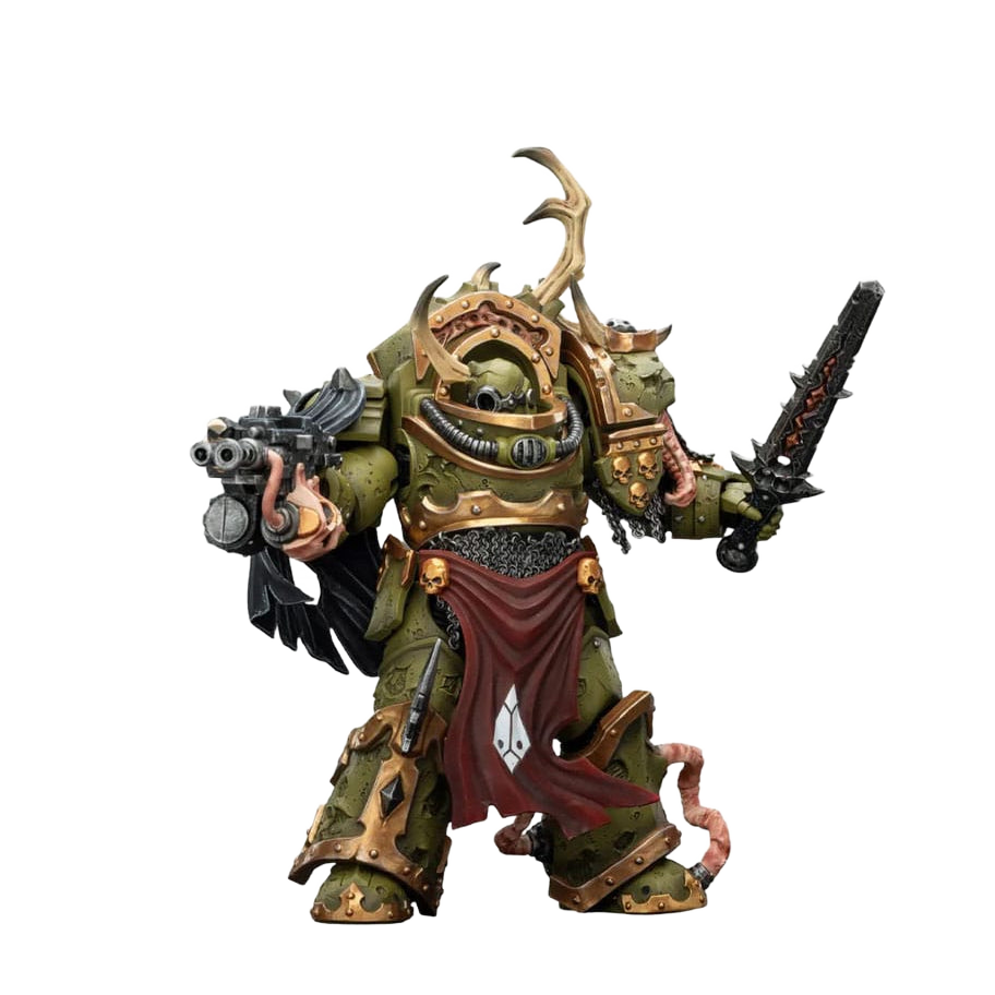 Warhammer 40,000 Action Figure Death Guard Blightlord Terminator 3 with Combi-bolter and Bubotic Blade 14 cm - Joy Toy Action figures