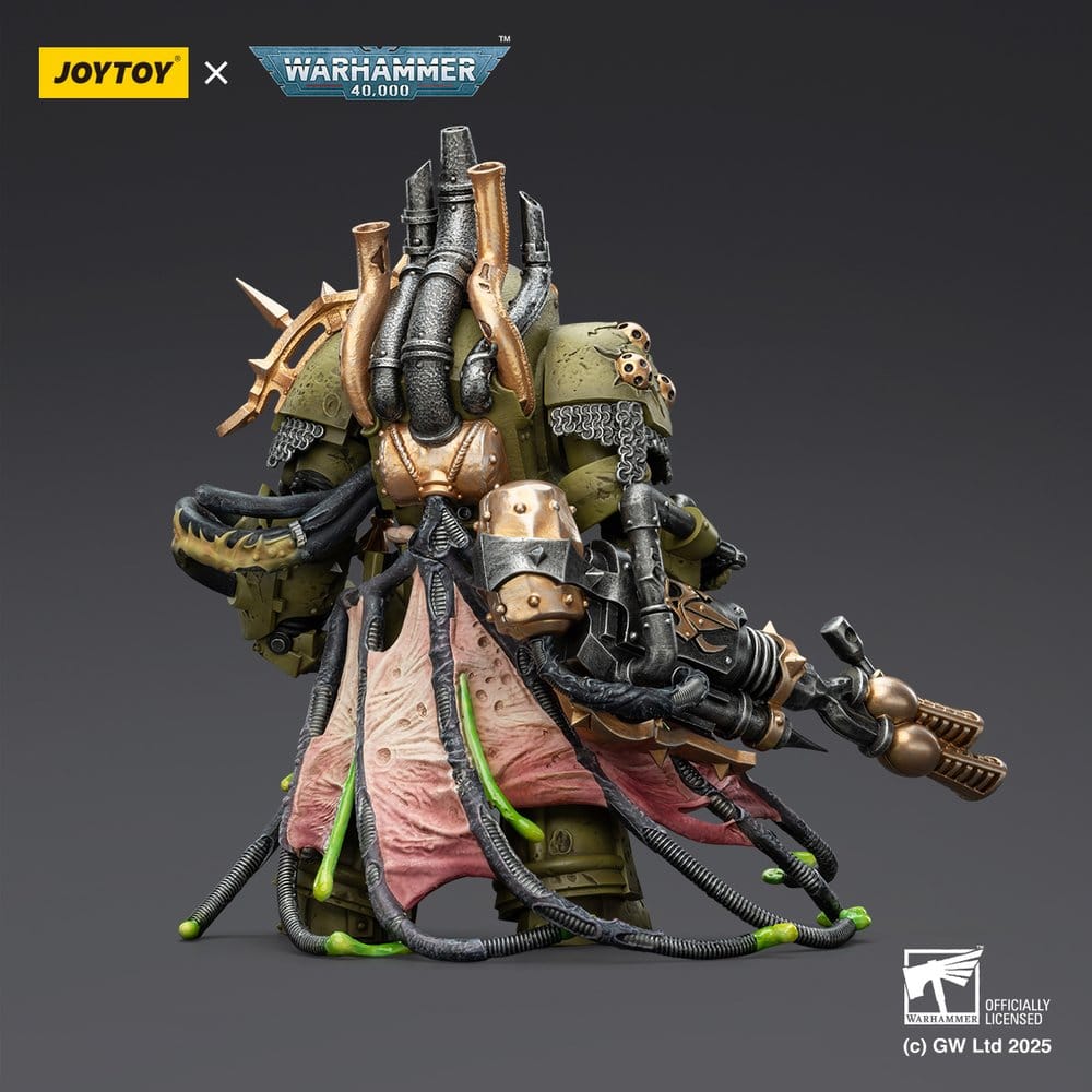 Warhammer 40,000 Action Figure Death Guard Lord of Virulence with Power Fist and Twin Plague Spewer 14 cm - Joy Toy (CN) Action Figures