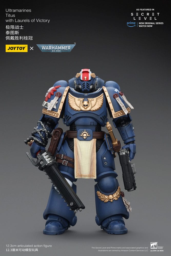 Warhammer 40,000 Action Figure Ultramarines Titus with Laurels of Victory 13 cm - Joy Toy Action figures