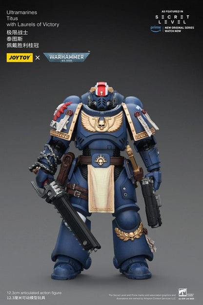Warhammer 40,000 Action Figure Ultramarines Titus with Laurels of Victory 13 cm - Joy Toy Action figures