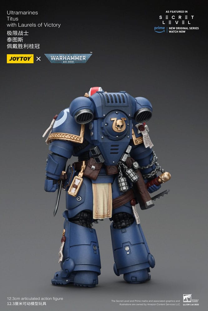Warhammer 40,000 Action Figure Ultramarines Titus with Laurels of Victory 13 cm - Joy Toy Action figures