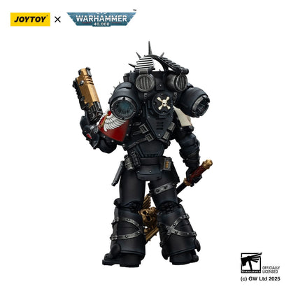 Warhammer 40,000: Blood Angels: Lemartes with Jump Pack Blood Crozius and Absolver Bolt Pistol: 1/18 Scale Action Figure - Joy Toy Action Figure