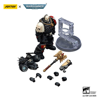 Warhammer 40,000: Blood Angels: Lemartes with Jump Pack Blood Crozius and Absolver Bolt Pistol: 1/18 Scale Action Figure - Joy Toy Action Figure