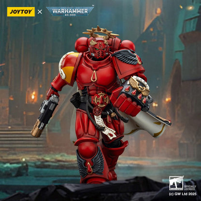 Warhammer 40,000: Combat Patrol: Blood Angels: Captain with Inferno Pistol & Power Fist: 1/18 Scale Action Figure - Joy Toy Action Figure