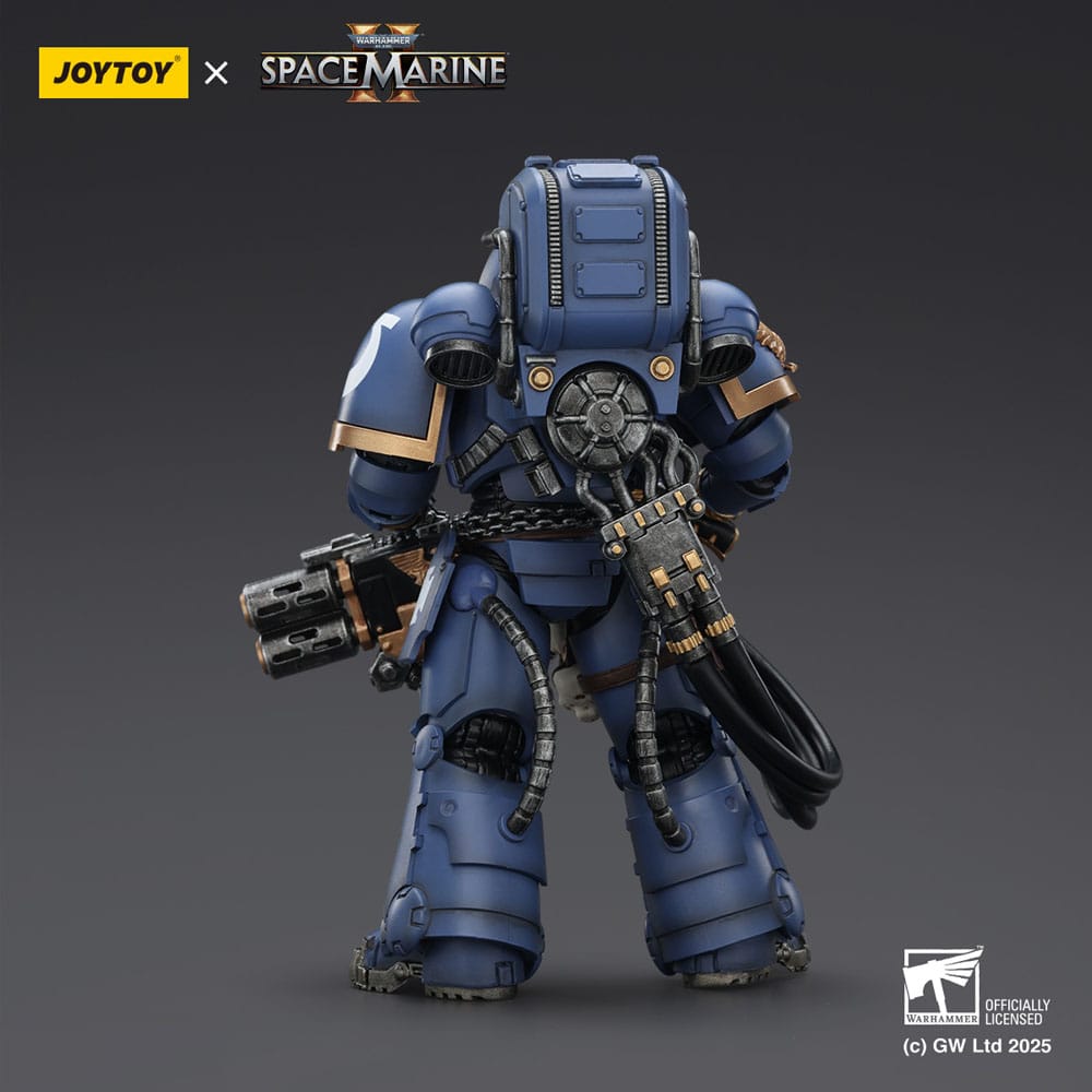 Warhammer 40,000: Space Marine 2 Action Figure Ultramarines Heavy Artificer Armor with Relic Multi-Melta - Joy Toy Action Figures
