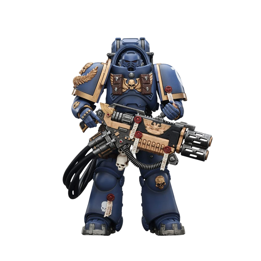 Warhammer 40,000: Space Marine 2 Action Figure Ultramarines Heavy Artificer Armor with Relic Multi-Melta - Joy Toy Action Figures