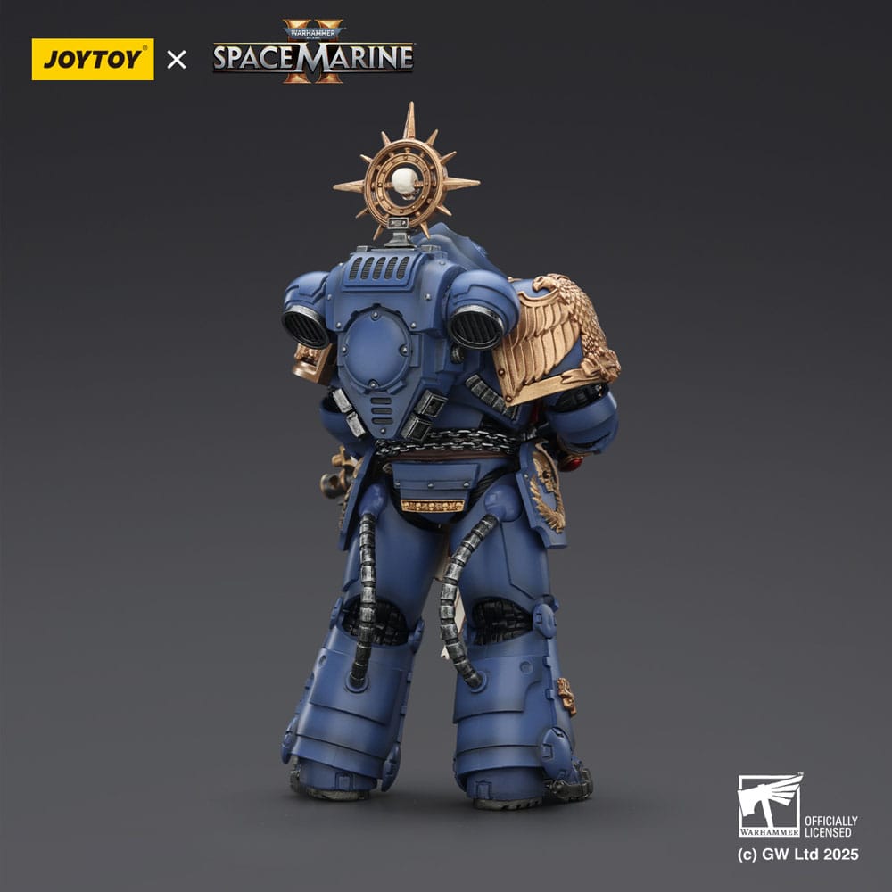 Warhammer 40,000: Space Marine 2 Action Figure Ultramarines Heavy Relic Primus Armor with Heavy Relic Bolt Rifle - Joy Toy Action Figures