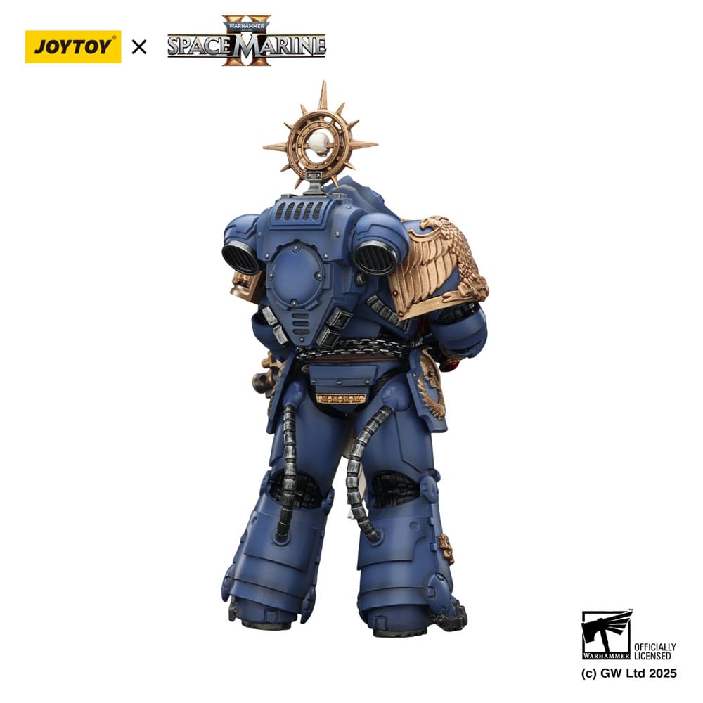 Warhammer 40,000: Space Marine 2 Action Figure Ultramarines Heavy Relic Primus Armor with Heavy Relic Bolt Rifle - Joy Toy Action Figures