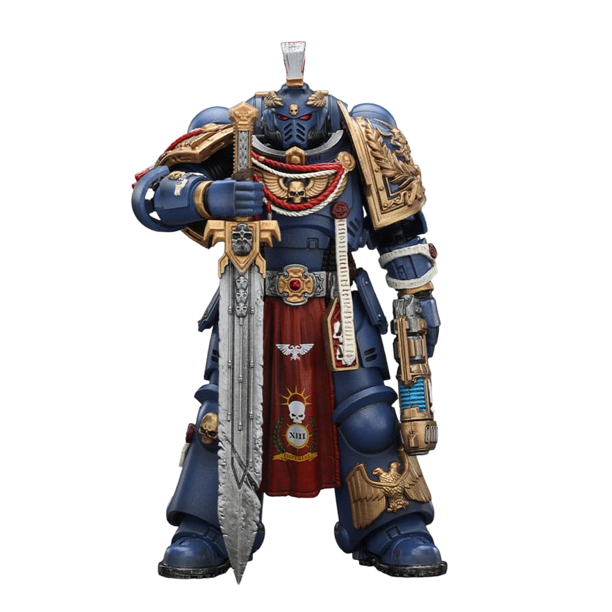 Warhammer 40,000: Space Marine 2 Action Figure Ultramarines Relic Primus Armour with Plasma Pistol and Combat Blade - Joy Toy Action Figures