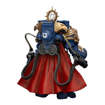Warhammer 40,000: Space Marine 2: Ultramarines: Marneus Calgar: Chapter Master with MKX Gravis Armour and Gauntlets of Ultramar: 1/18 Scale Action Figure - Joy Toy Action Figure