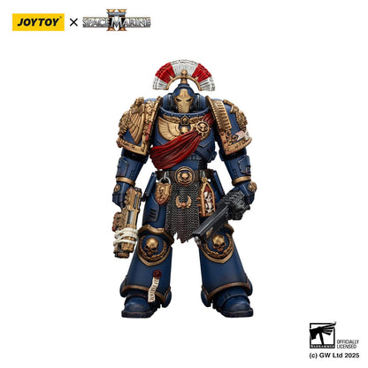 Warhammer 40,000: Space Marine 2: Ultramarines: Secundus Armor with Artificer Bolt Rifle, Chainsword and Bolt Pistol: 1/18 Scale Action Figure - Joy Toy Action Figure