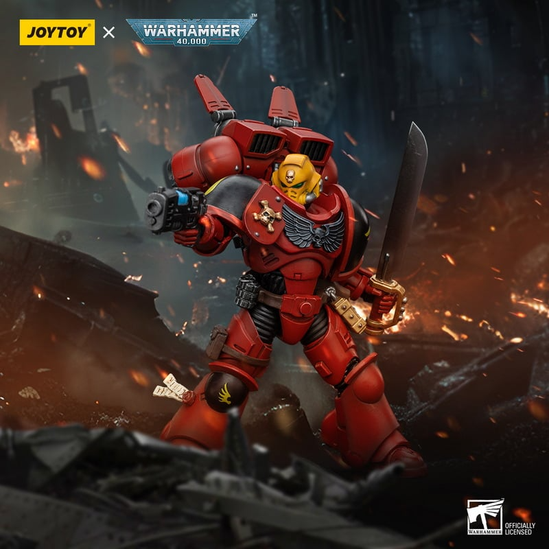 Warhammer 40K: Blood Angels: Jump Pack Intercessors Sergeant With Plasma Pistol : Joy Toy Joy Toy