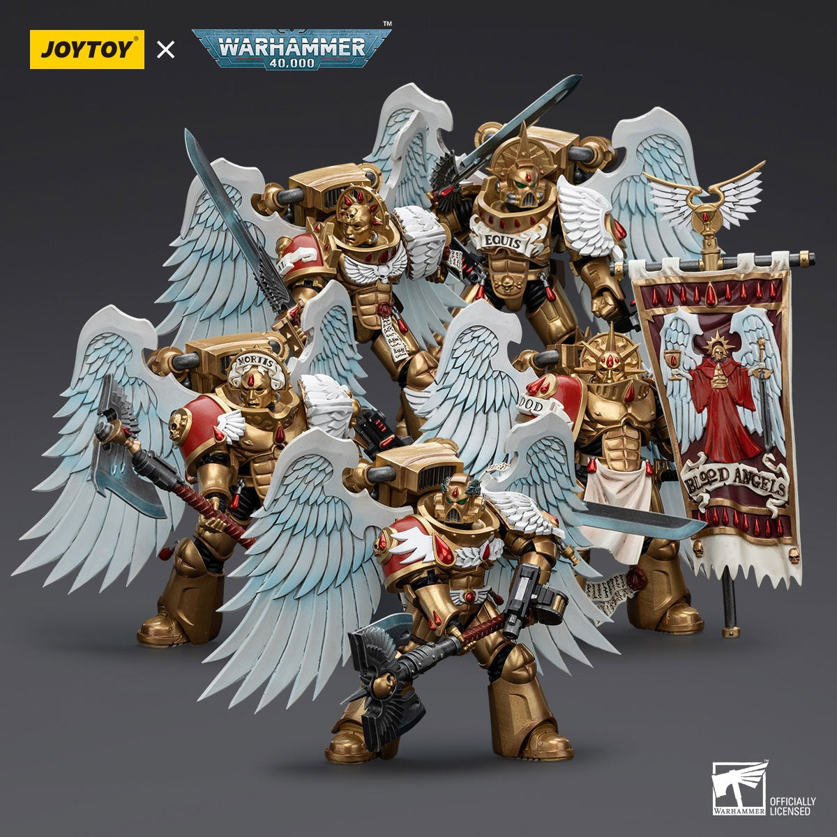 Warhammer 40K: Blood Angels: Sanguinary Guard: Set Of 5 Joy Toy