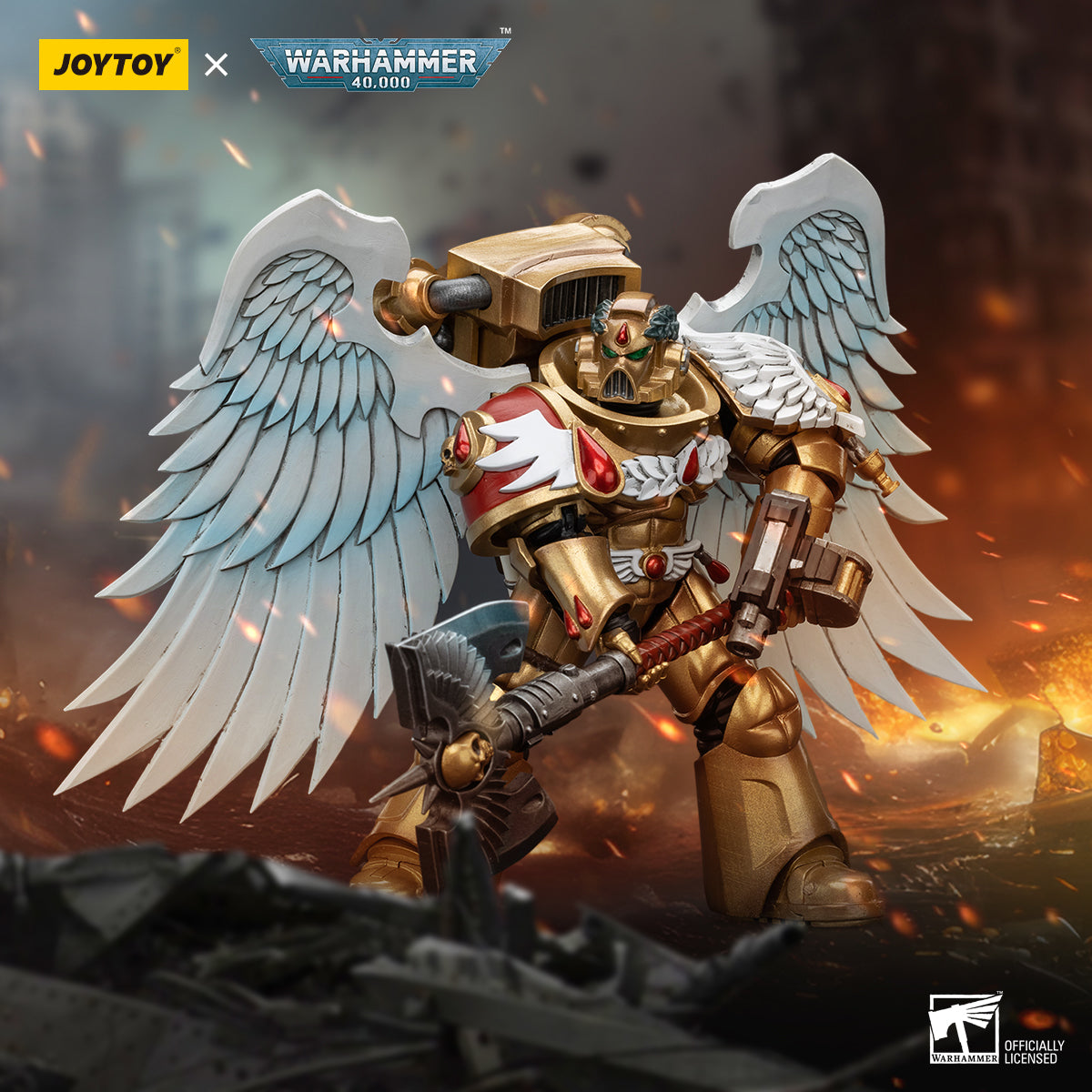 Warhammer 40K: Blood Angels: Sanguinary Guard with Encarmine Axe Joy Toy