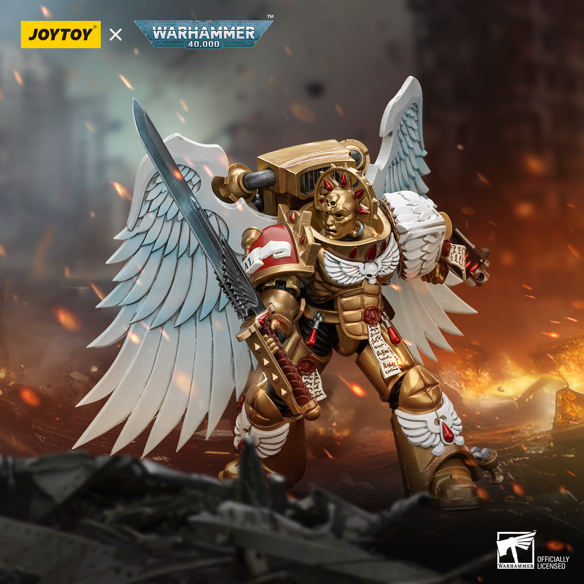 Warhammer 40K: Blood Angels: Sanguinary Guard with Encarmine Sword 1 Joy Toy