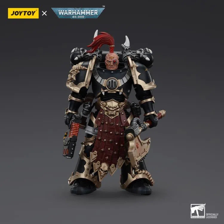 Warhammer 40K: Blood Chaos Space Marines: Black Legion Chosen with Plasma Pistol and Power Axe: Action Figure: Joy Toy Joy Toy