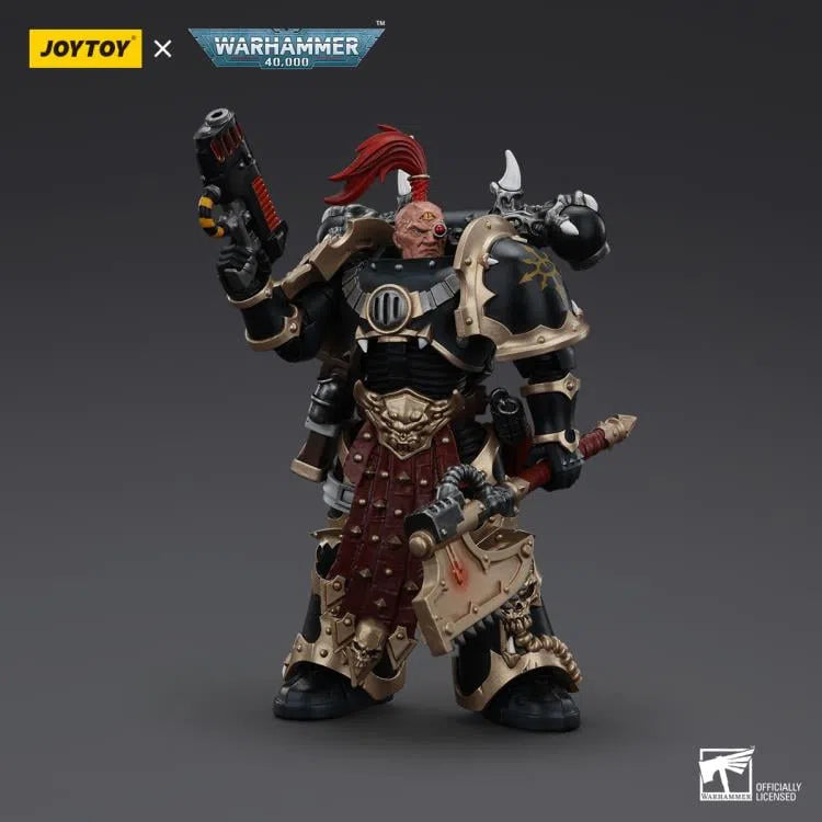 Warhammer 40K: Blood Chaos Space Marines: Black Legion Chosen with Plasma Pistol and Power Axe: Action Figure: Joy Toy Joy Toy