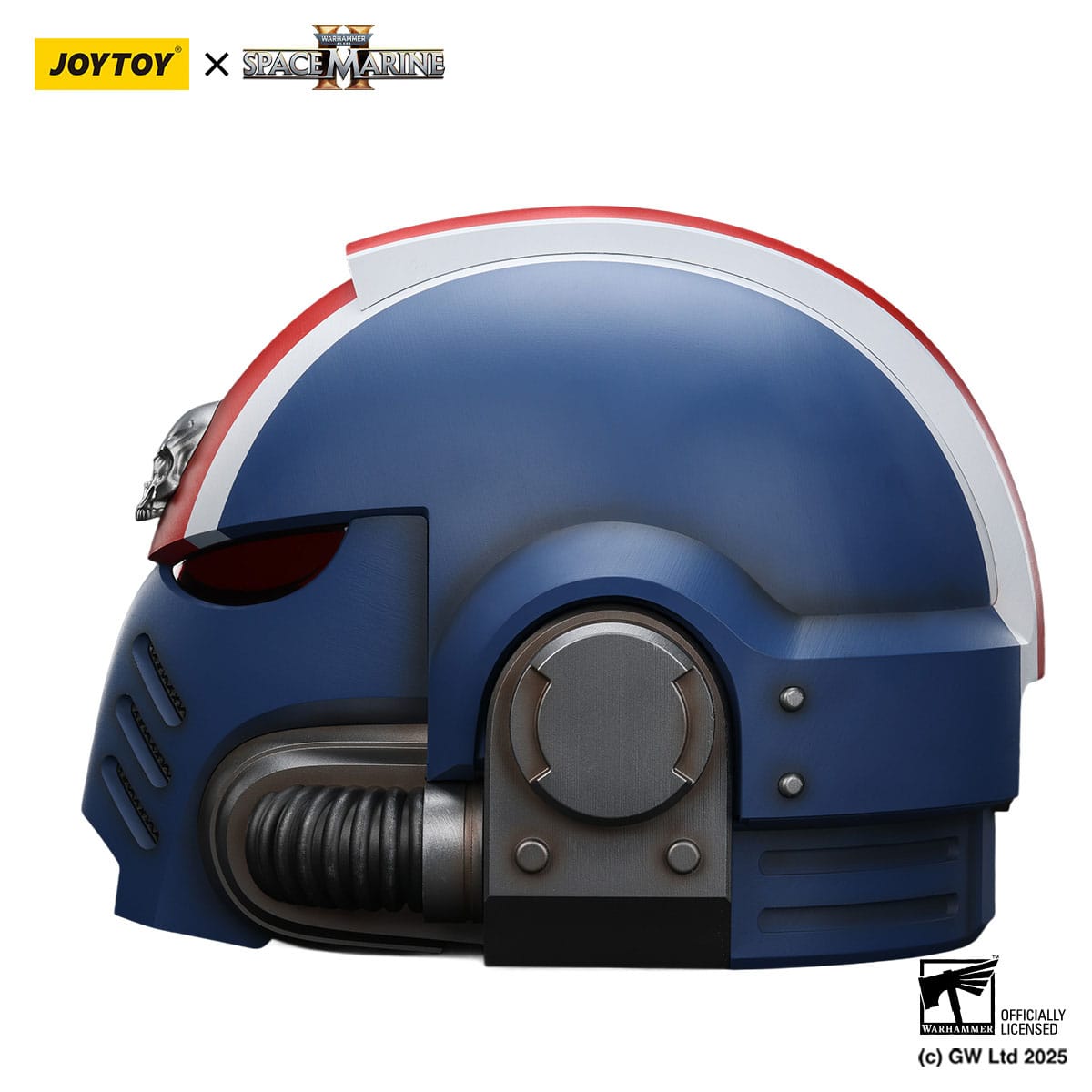 Warhammer 40K: Space Marine II: Ultramarines: Lieutenant Titus wearable helmet: Joy Toy by Joy Toy – Action Figure, [scale], UK stockist Planet Action Figures