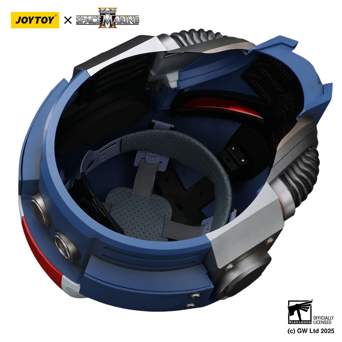 Warhammer 40K: Space Marine II: Ultramarines: Lieutenant Titus wearable helmet: Joy Toy by Joy Toy – Action Figure, [scale], UK stockist Planet Action Figures