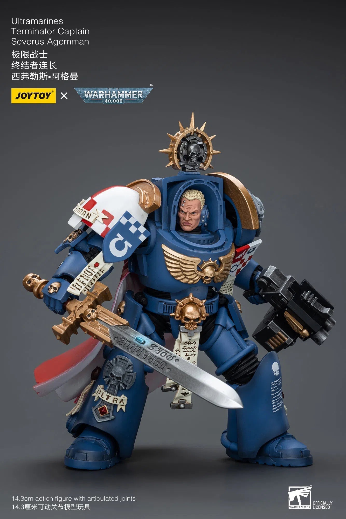 Warhammer 40K: Ultramarines: Terminator Captain: Severus Agemman : Joy Toy Joy Toy