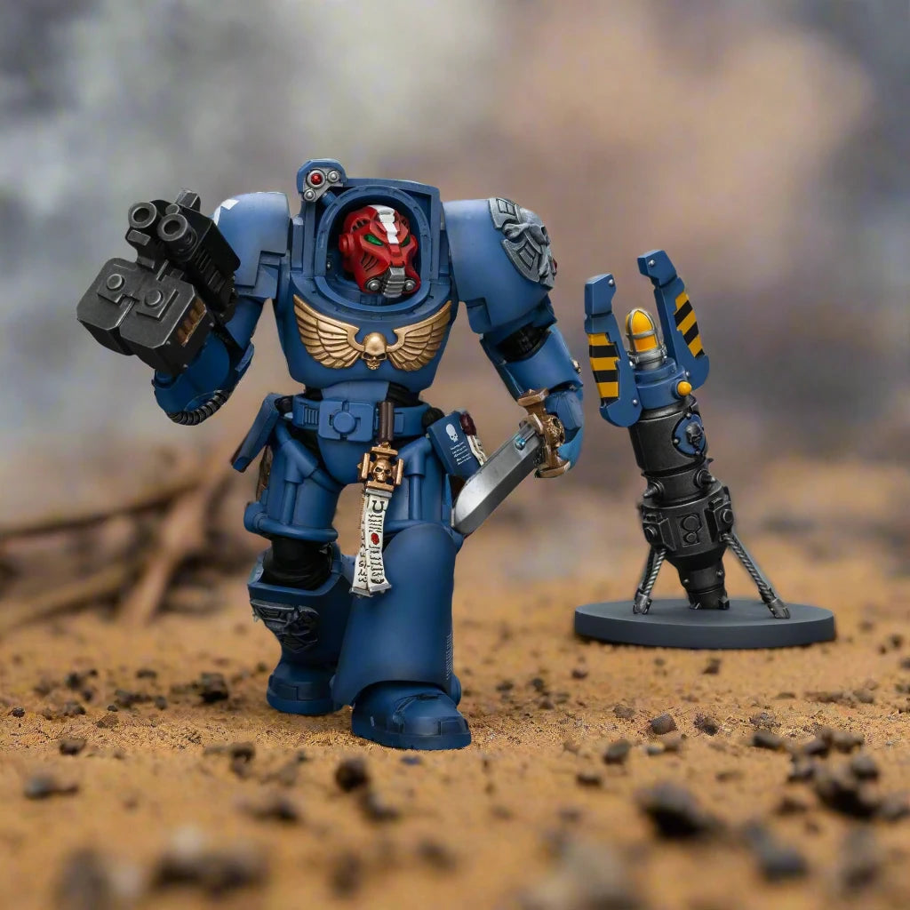 Warhammer 40K: Ultramarines: Terminator Squad: Sergeant with Power Sword and Teleport Homer : Joy Toy Joy Toy