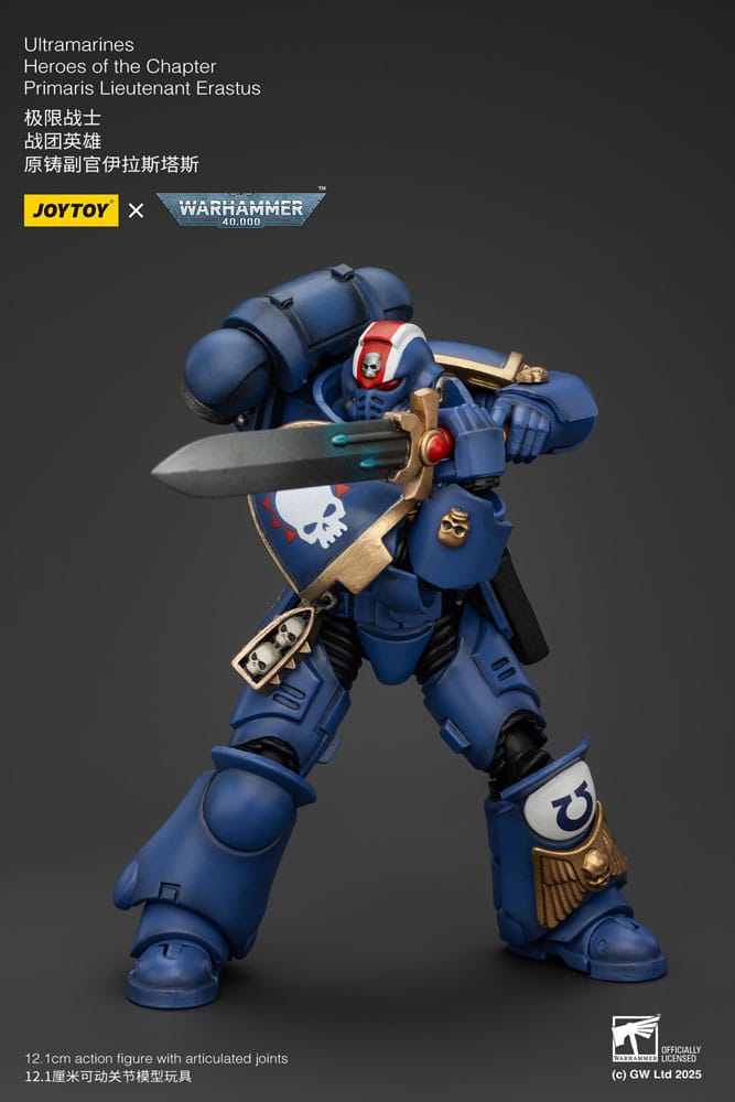 Warhammer 40k Action Figure 1/18 Ultramarines Heroes of the Chapter Primaris Lieutenant Erastus 20 cm - Joy Toy Action figures