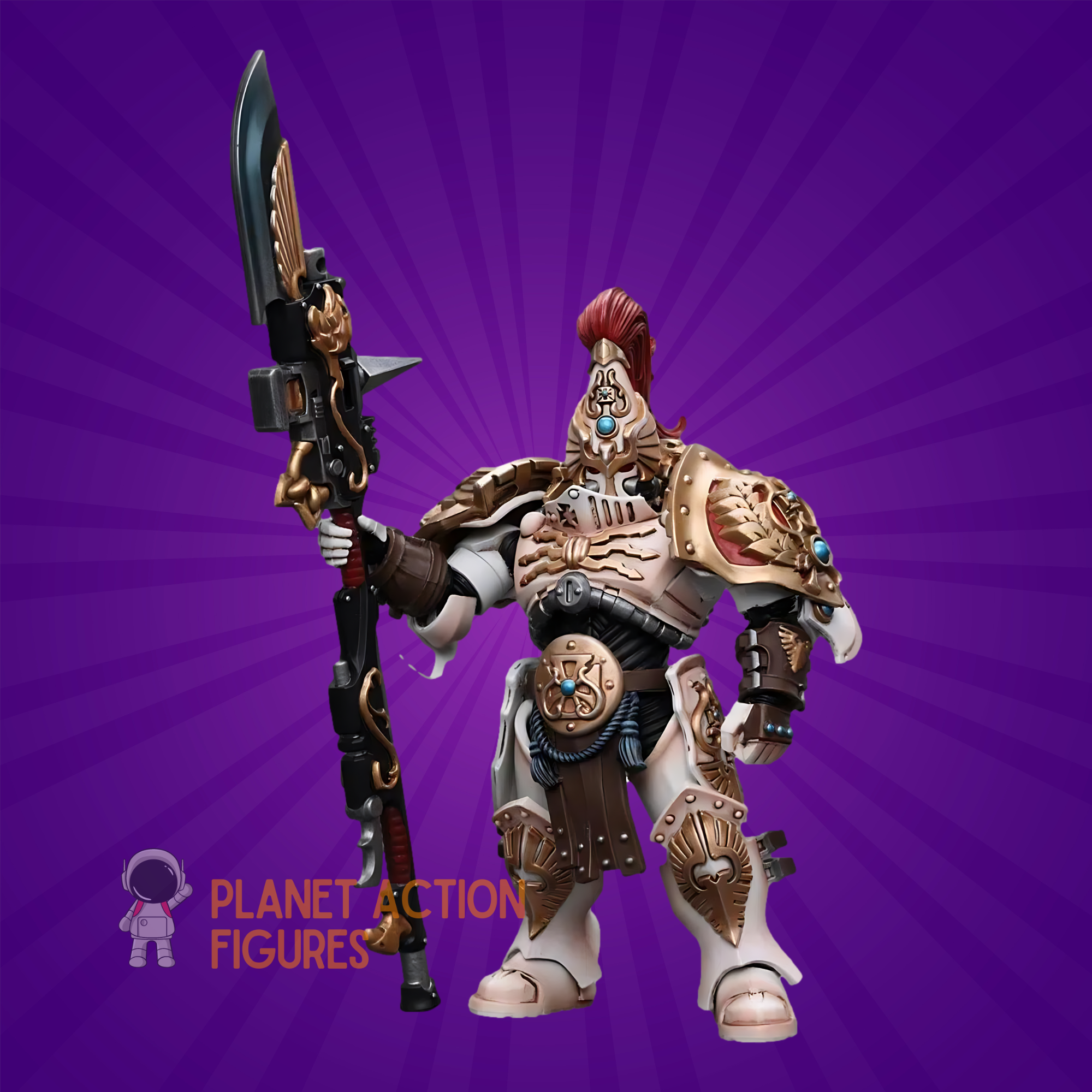 Warhammer 40k: Adeptus Custodes Solar Watch Custodian Guard with Guardian Spear Joy Toy