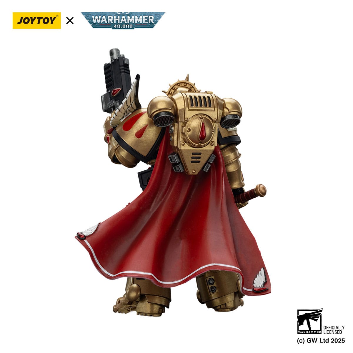 Warhammer 40k: Combat Patrol: Blood Angels: Captain with Heavy Bolt Pistol & Power Sword: Action Figure - Joy Toy Action Figure