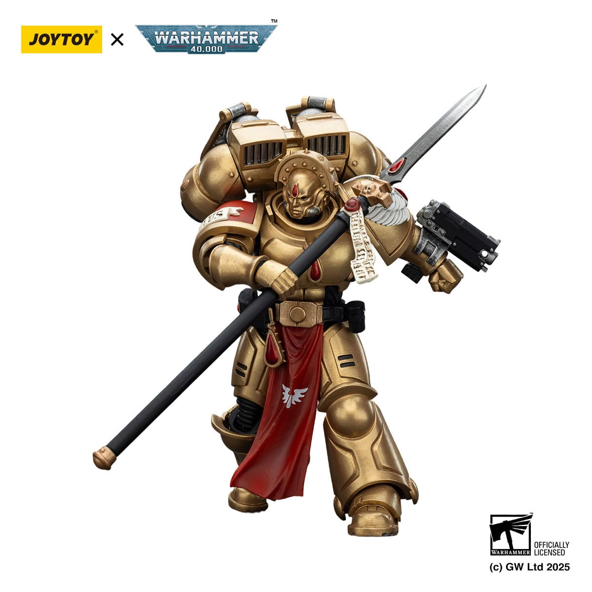 Warhammer 40k: Combat Patrol: Blood Angels: Sanguinary Guard 2 with Angelus Boltgun and Encarmine Spear: Action Figure - Joy Toy Action Figure