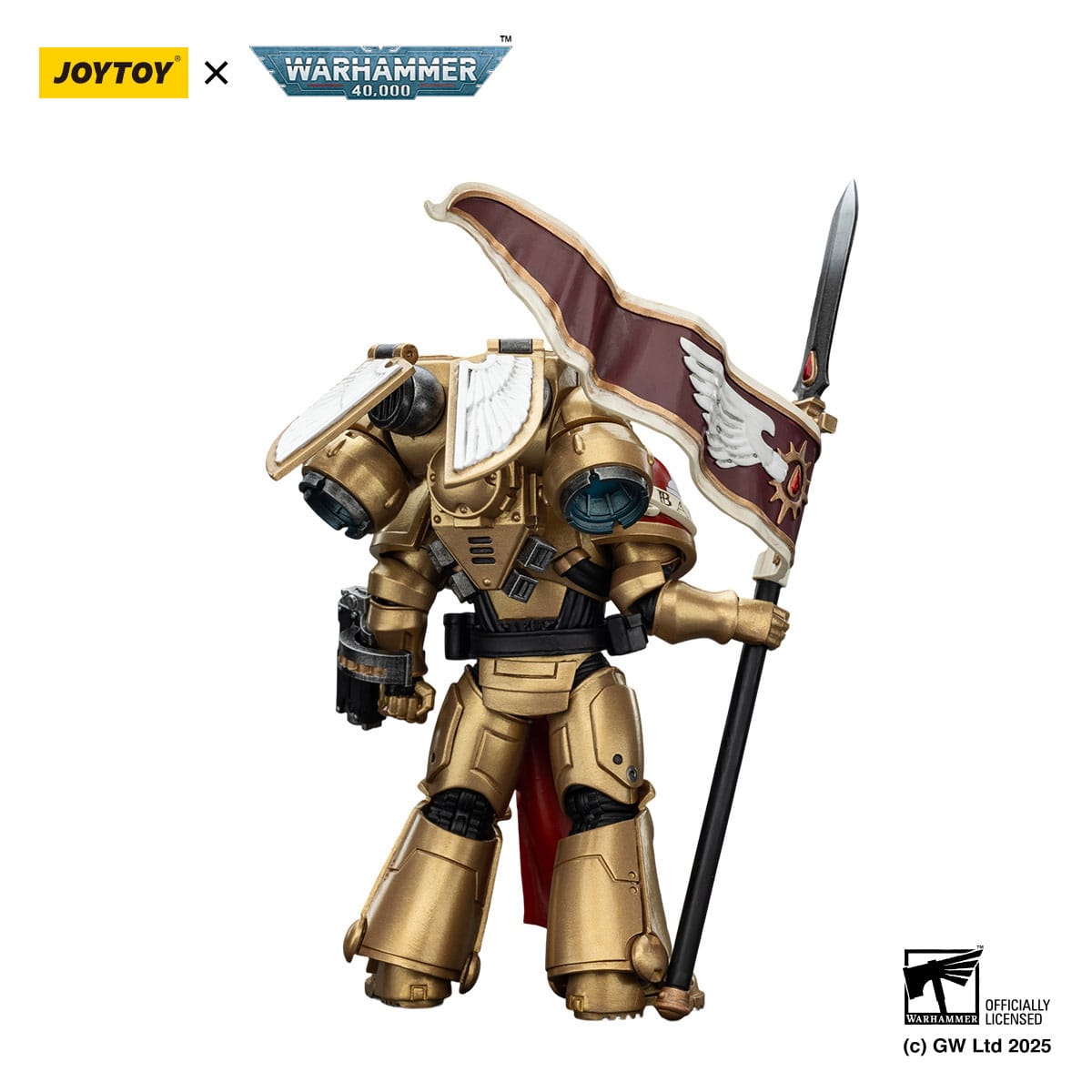 Warhammer 40k: Combat Patrol: Blood Angels: Sanguinary Guard 3 with Angelus Boltgun and Encarmine Spear: Action Figure - Joy Toy Action Figure