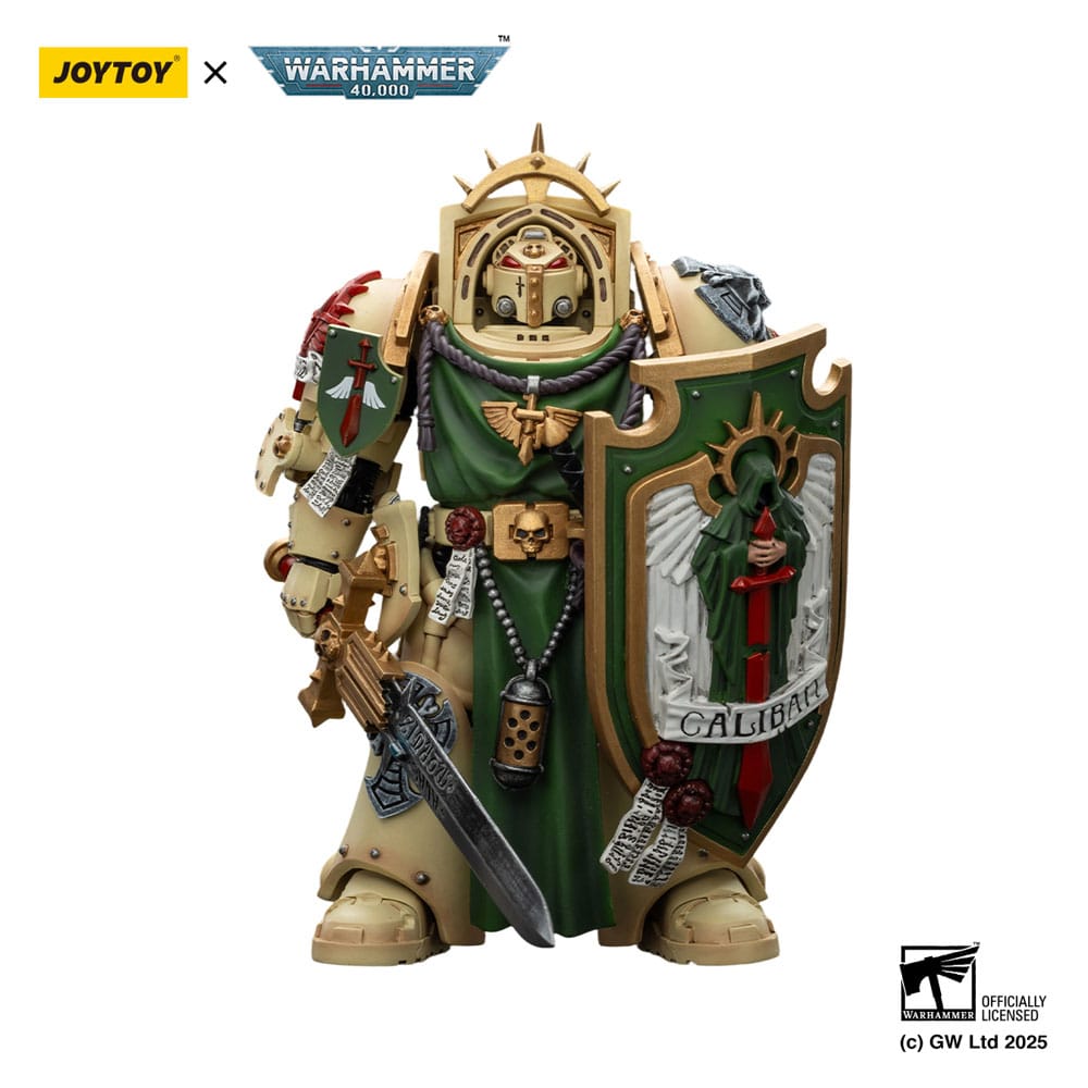 Warhammer 40k: Dark Angels: Deathwing Knight 1 with Power Sword, Storm Shield, and Teleport Homer: Action Figure - Joy Toy Action Figure