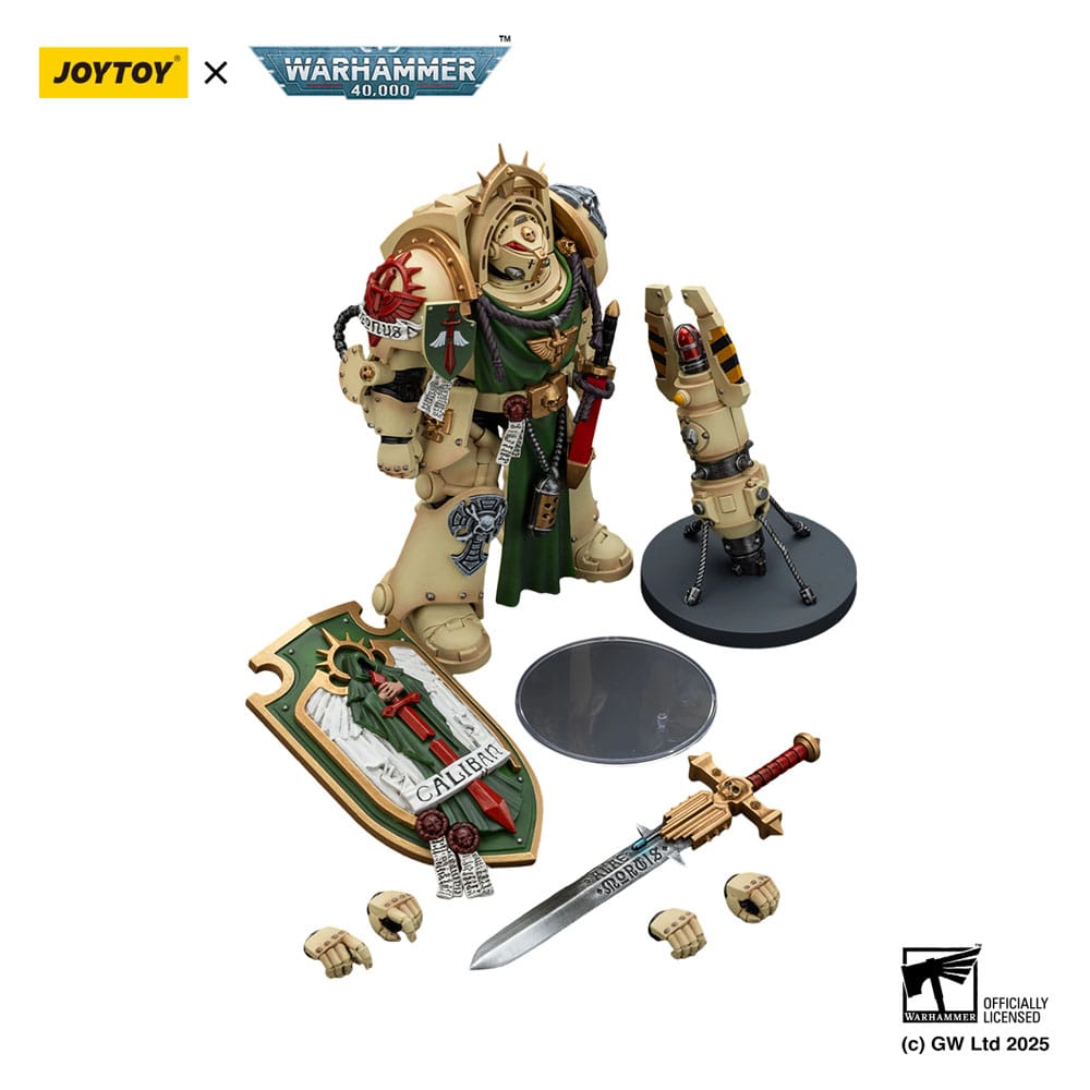 Warhammer 40k: Dark Angels: Deathwing Knight 1 with Power Sword, Storm Shield, and Teleport Homer: Action Figure - Joy Toy Action Figure