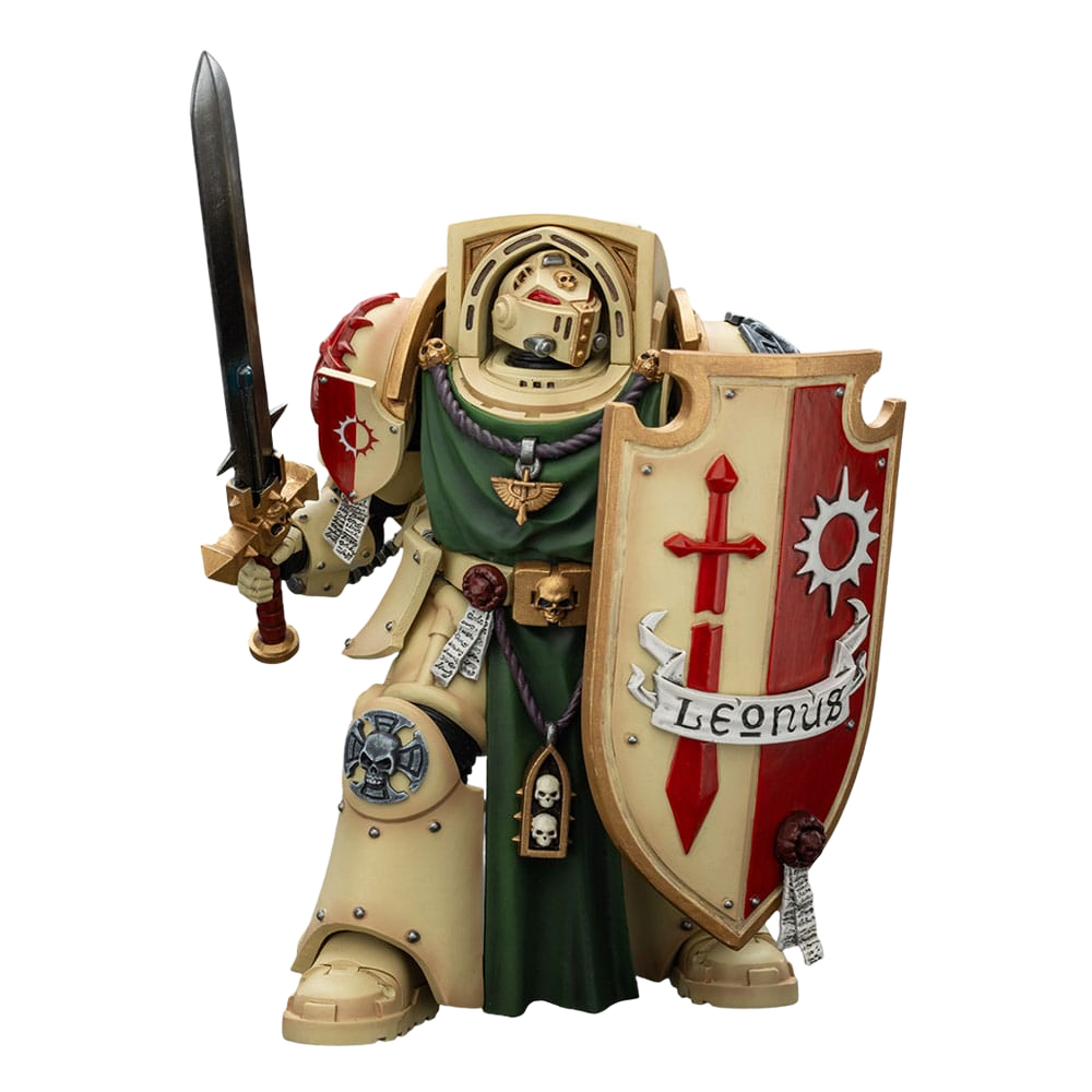 Warhammer 40k: Dark Angels Deathwing Knight 2 with Power Sword, Storm Shield, and Watcher in the Dark: Action Figure - Joy Toy Action Figures