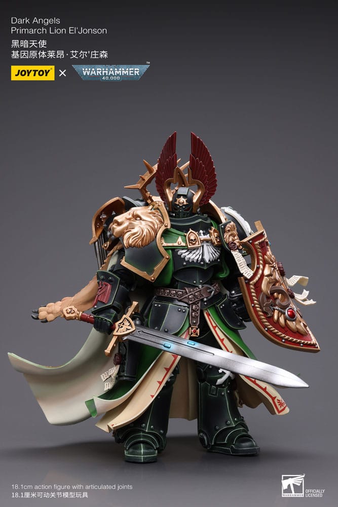 Warhammer 40k: Dark Angels: Primarch Lion El'Jonson: Action Figure (Reissue) - Joy Toy Action Figure