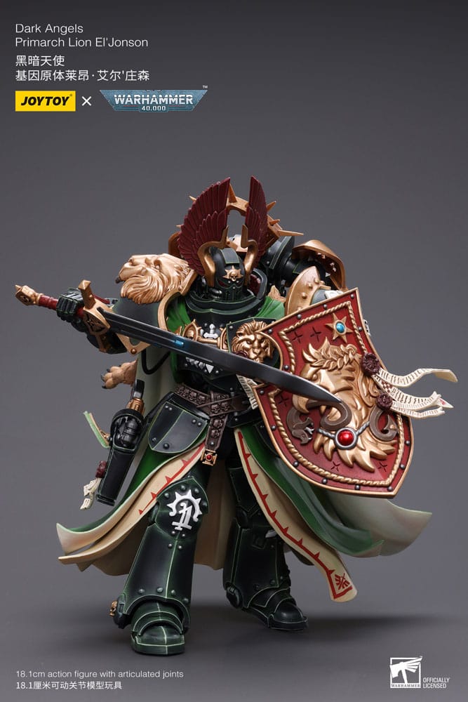 Warhammer 40k: Dark Angels: Primarch Lion El'Jonson: Action Figure (Reissue) - Joy Toy Action Figure