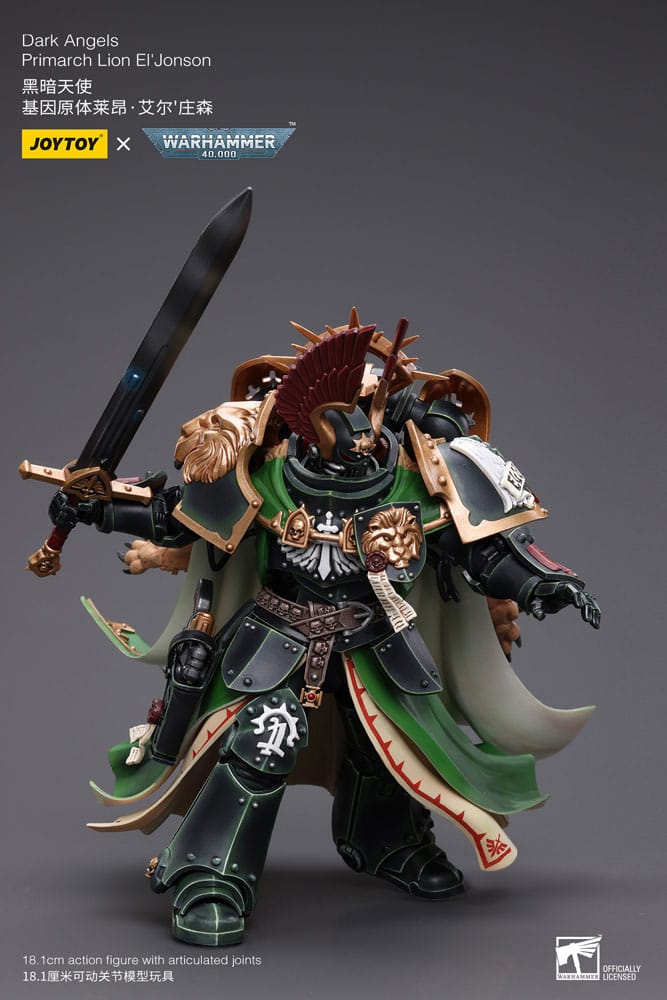 Warhammer 40k: Dark Angels: Primarch Lion El'Jonson: Action Figure (Reissue) - Joy Toy Action Figure