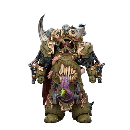 Warhammer 40k: Death Guard: Deathshroud Terminator Champion with Manreaper and Plaguespurter Gauntlets: Action Figure - Joy Toy Action Figures