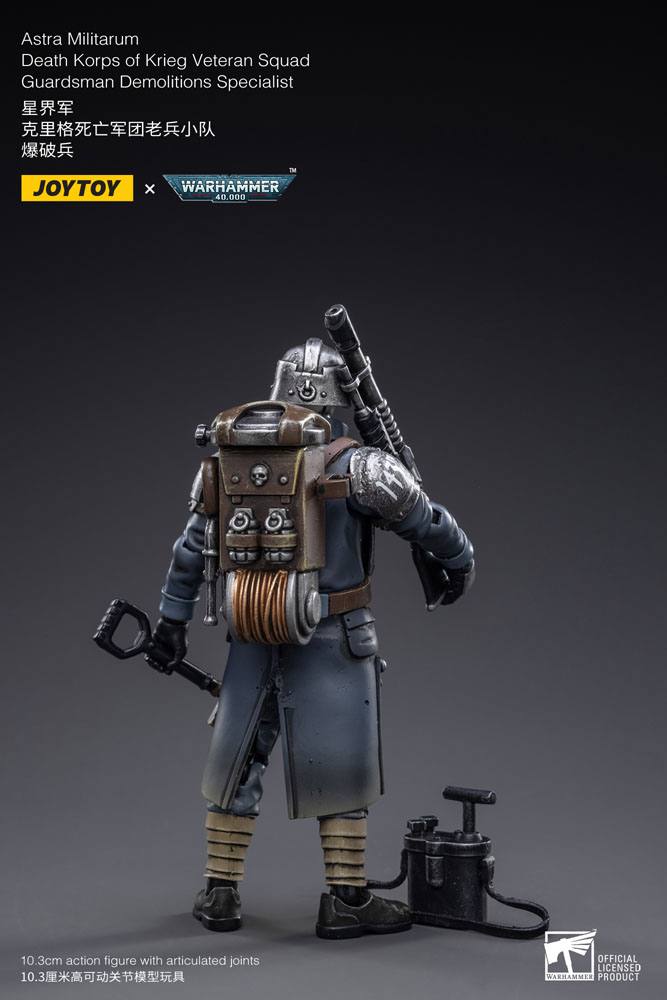 Warhammer 40k: Death Korps of Krieg: Veteran Squad Guardsman Demolitions Specialist: Action Figure - Joy Toy Action Figure